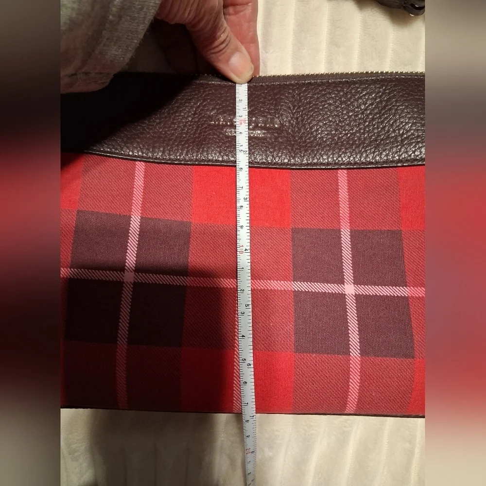 Kate Spade Leila Plaid Triple Gusset Crossbody